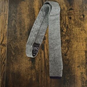 1901 Gray Knit Tie